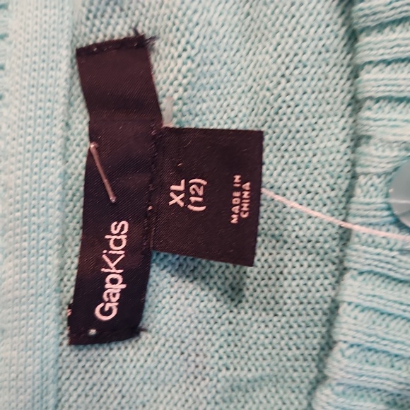 Gap Kids Teal Green Cardigan. NWT! Size XL. - Picture 4 of 5